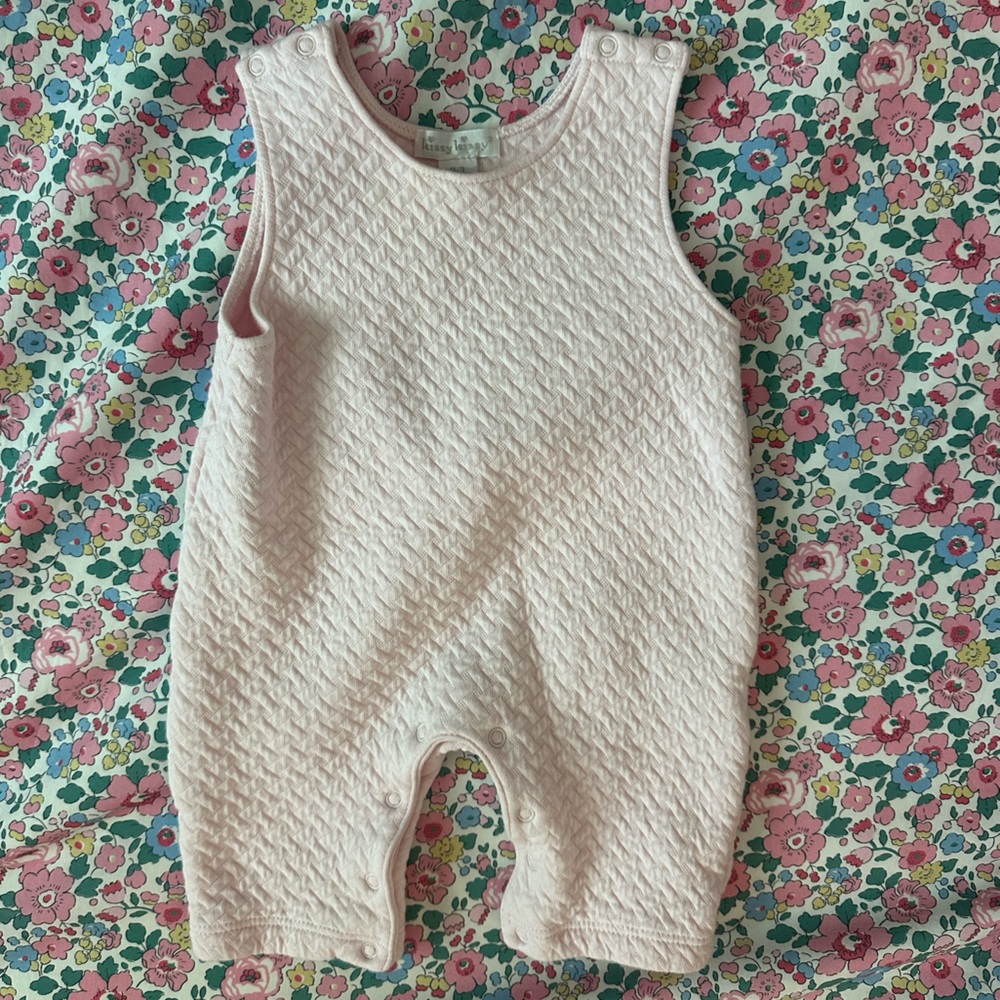 Kissy Kissy Pink Quilted Baby Romper